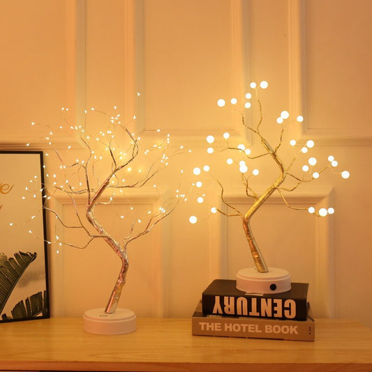Tabletop Tree Lamp, Decorative LED Lights USB or AA Battery